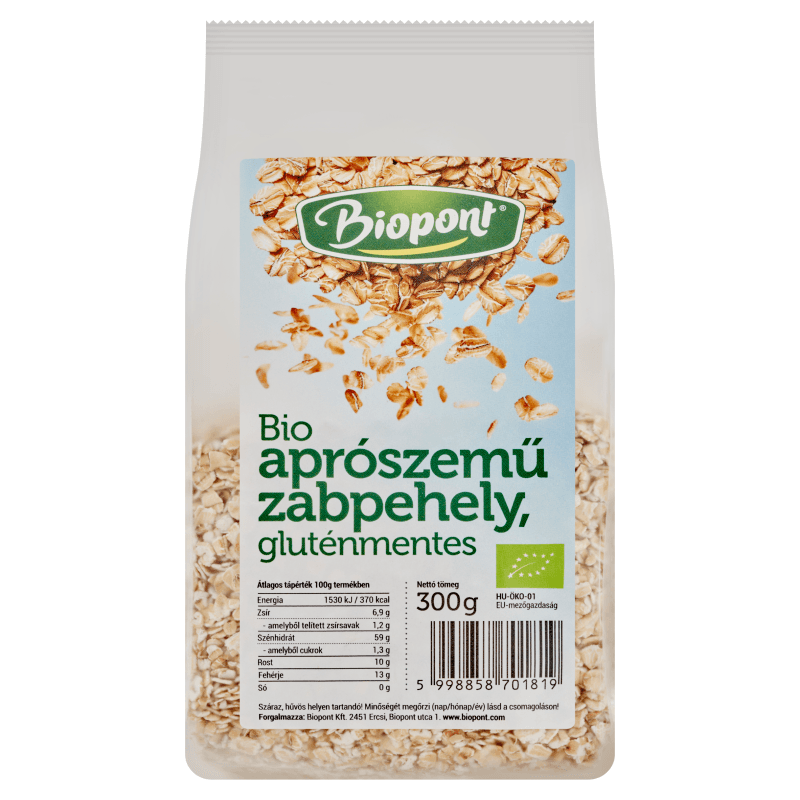Biopont bio bezlepkové ovsené vločky jemné 300 g