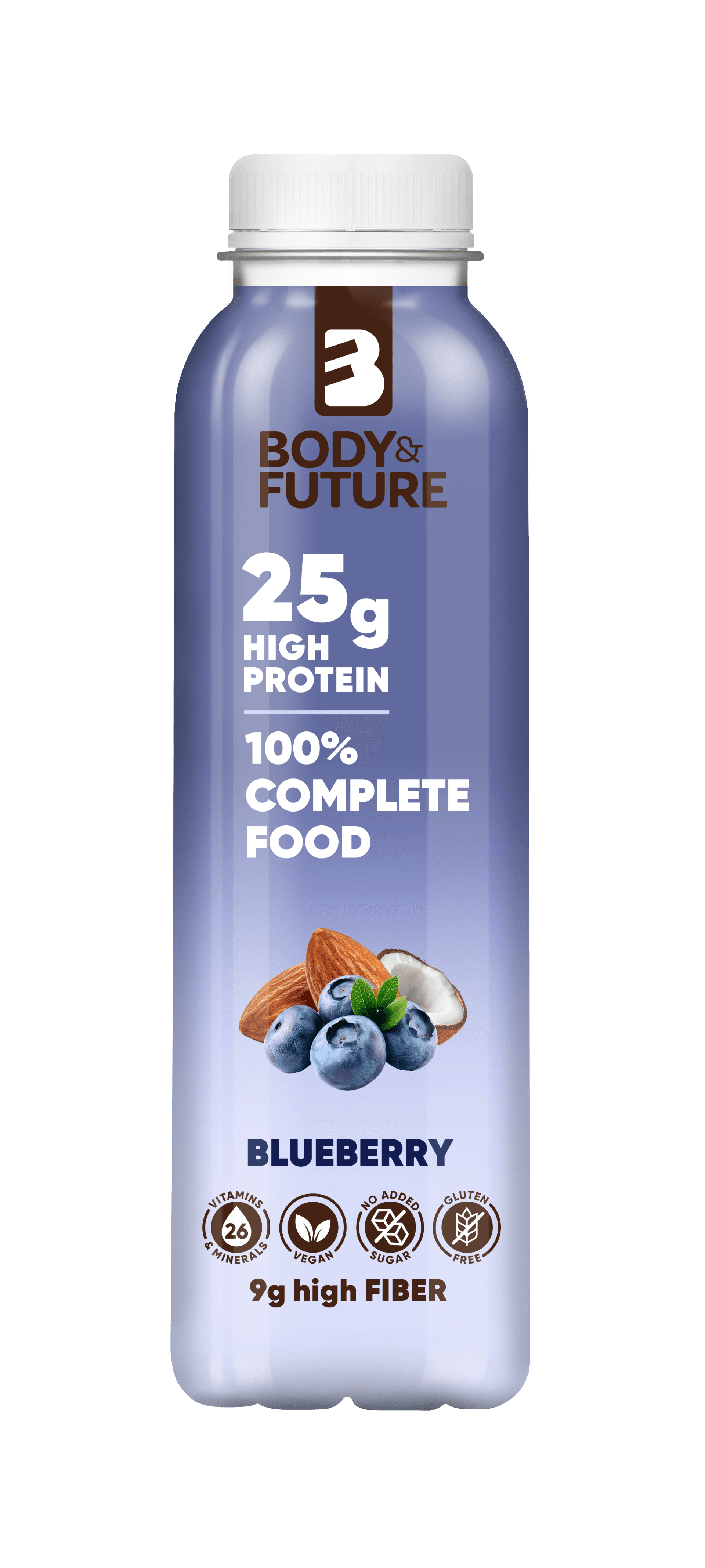 Body&Future complete food nápoj s príchuťou čučoriedok 400 ml