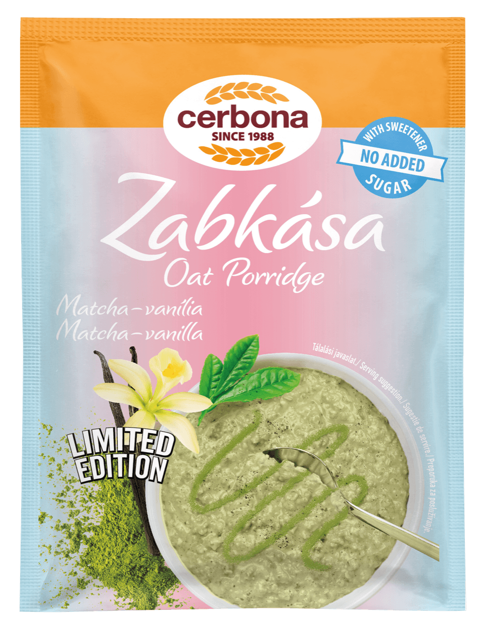 Cerbona ovsenná kaša matcha vanilka 50 g