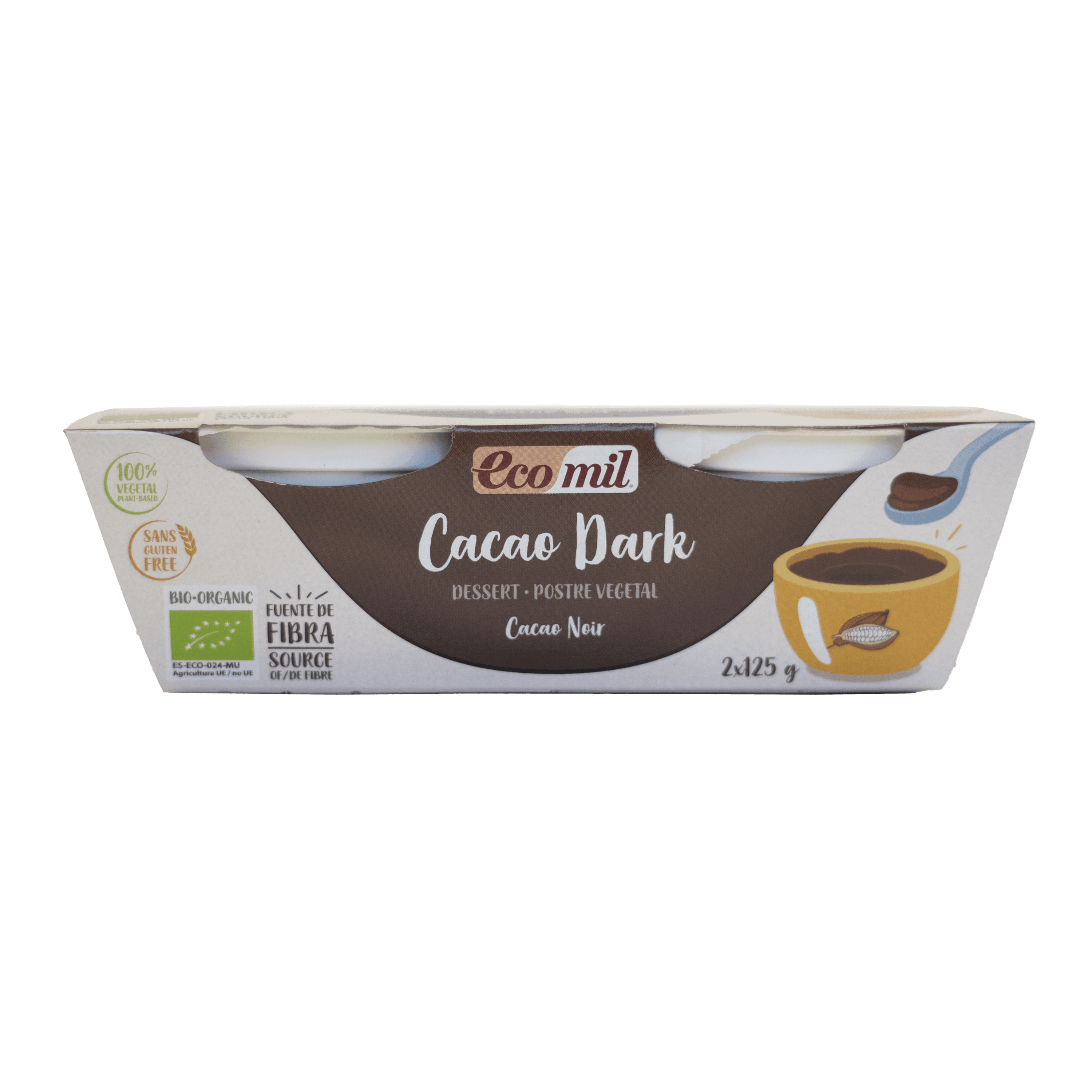 Ecomil bio dezert s horkou čokoládou 2x125g 250 g