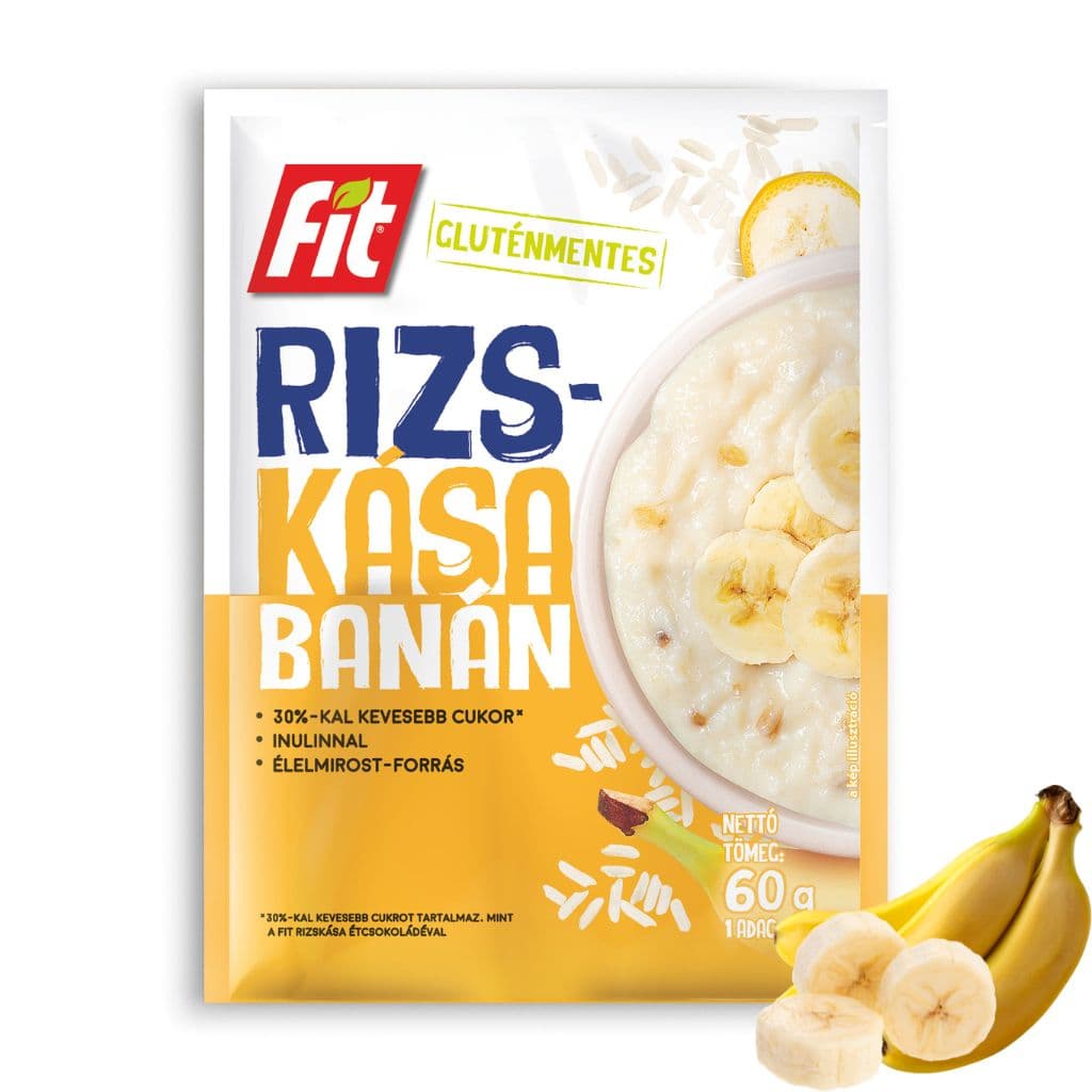 Fit ryžová kaša s príchuťou banánu 60 g