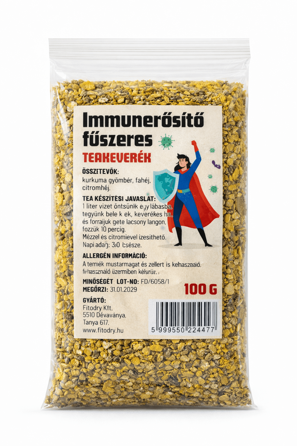 Fitodry immunerősítő fűszeres teakeverék 100 g