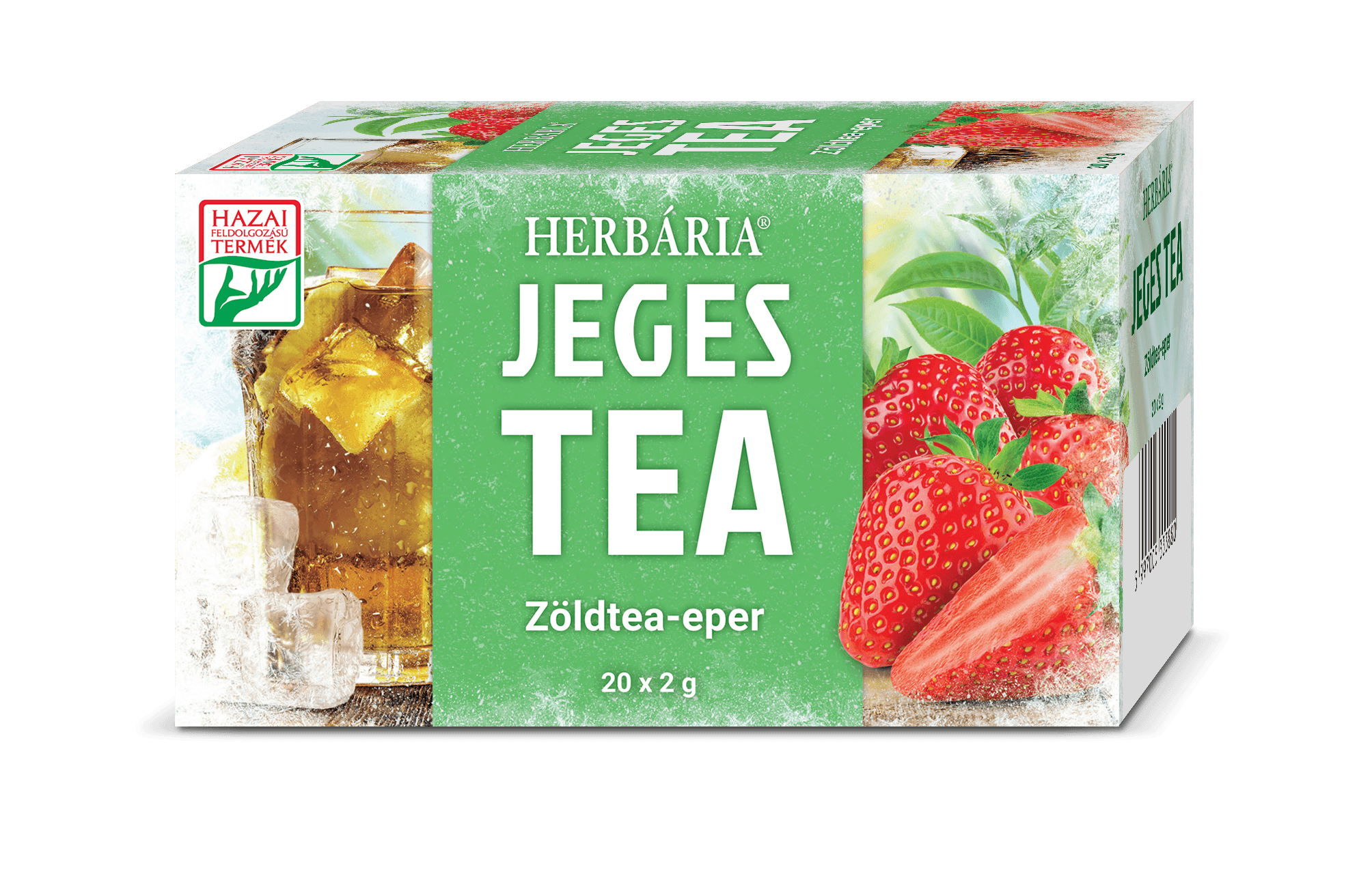 Herbária ľadový čaj zelený čaj-jahoda 20x2g 40 g