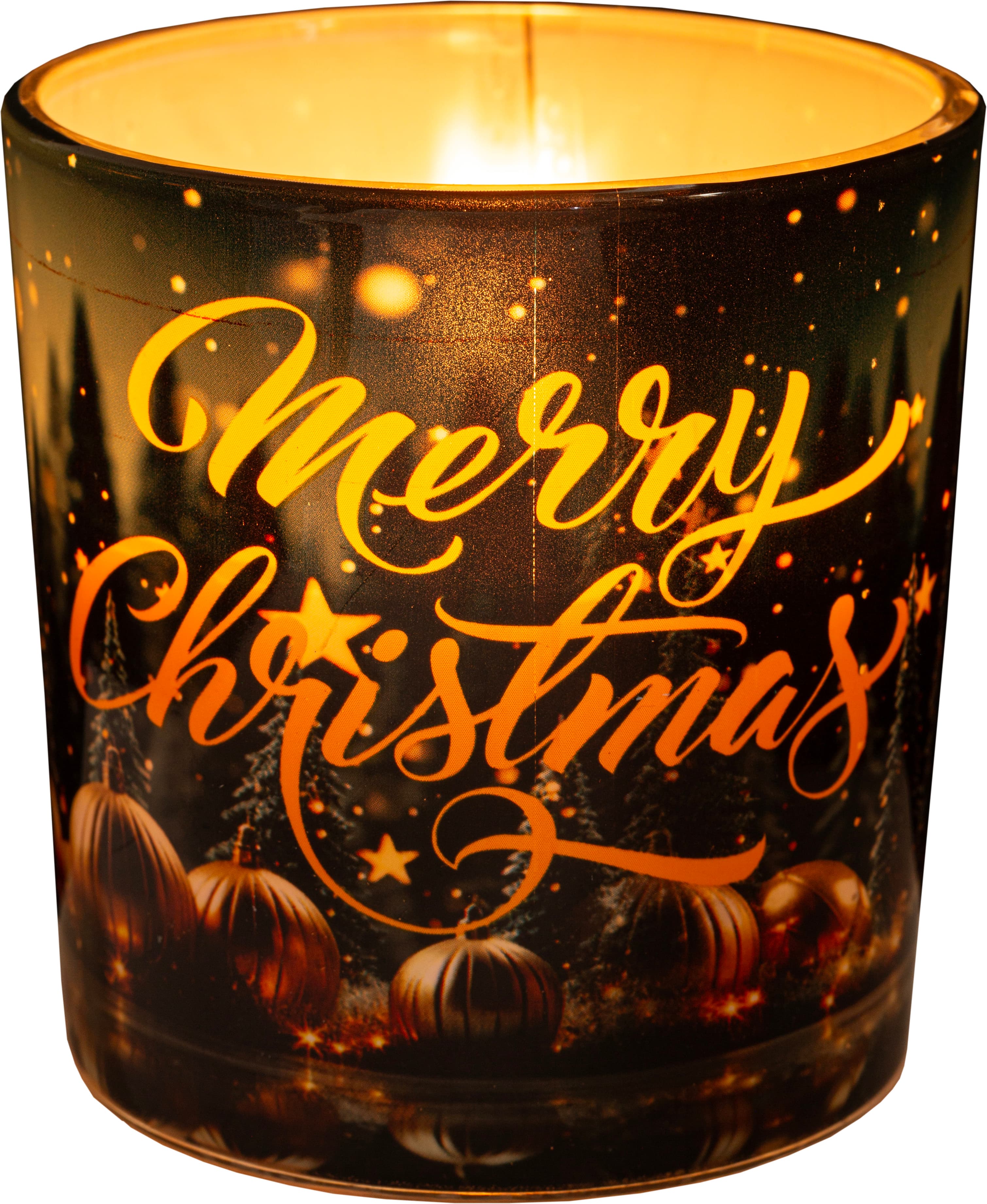 Aromatická sviečka v sklenenom pohári RÓMA Christmas 1ks