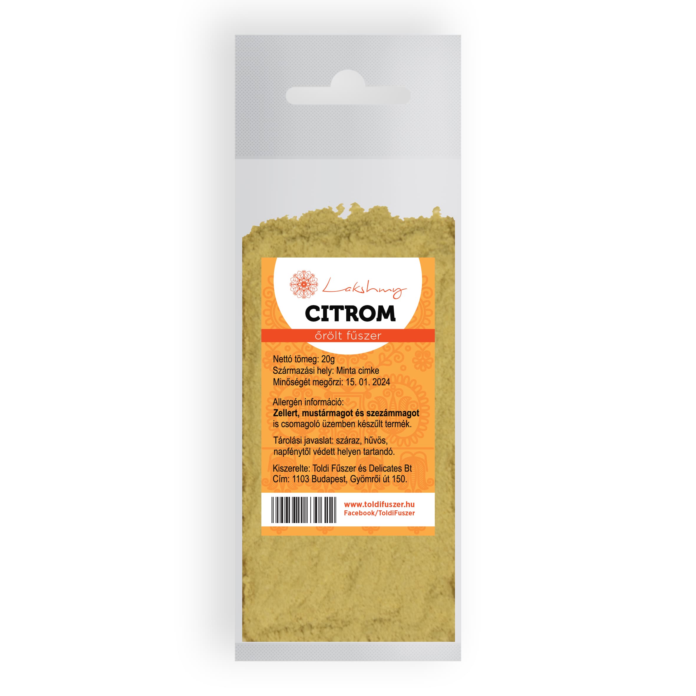 Lakshmy citrón mletý 20 g
