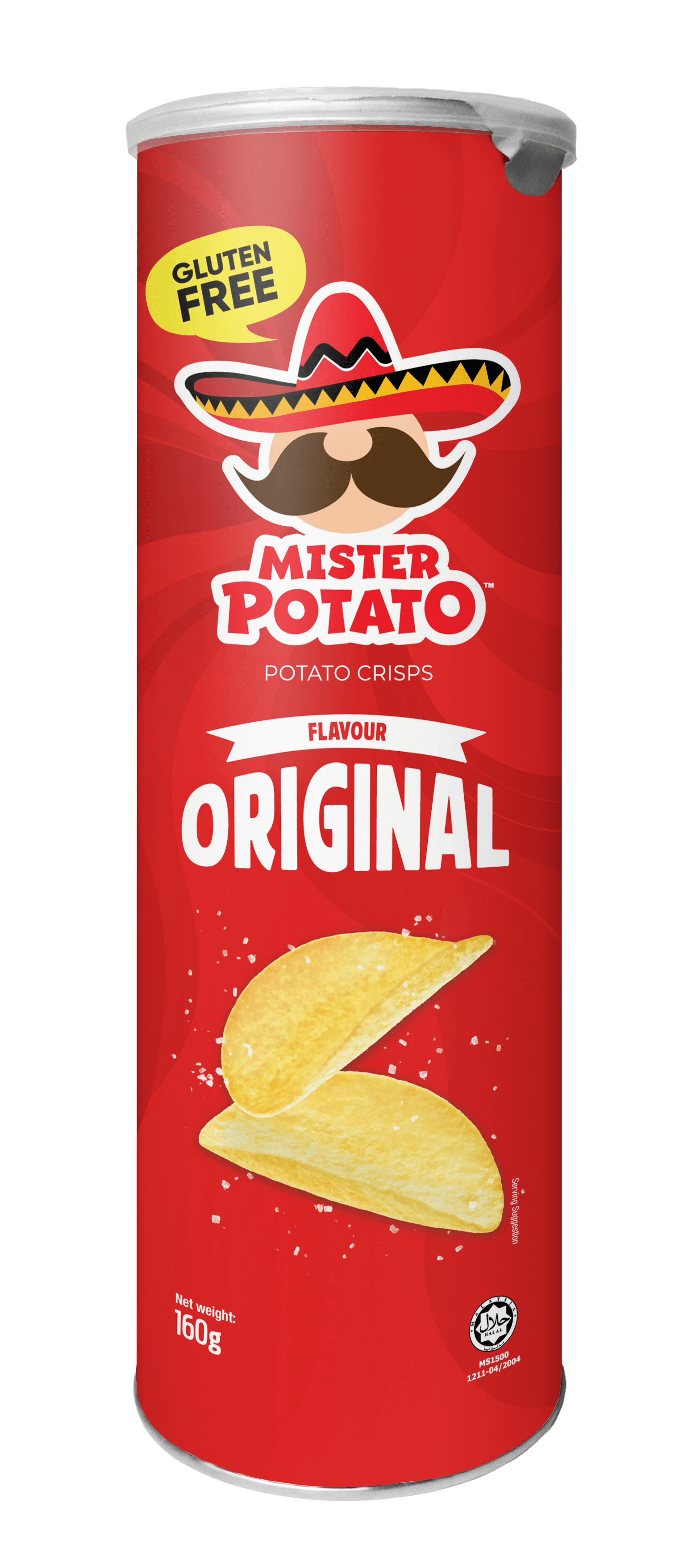 Mister Potato bezlepkové chipsy original 160 g