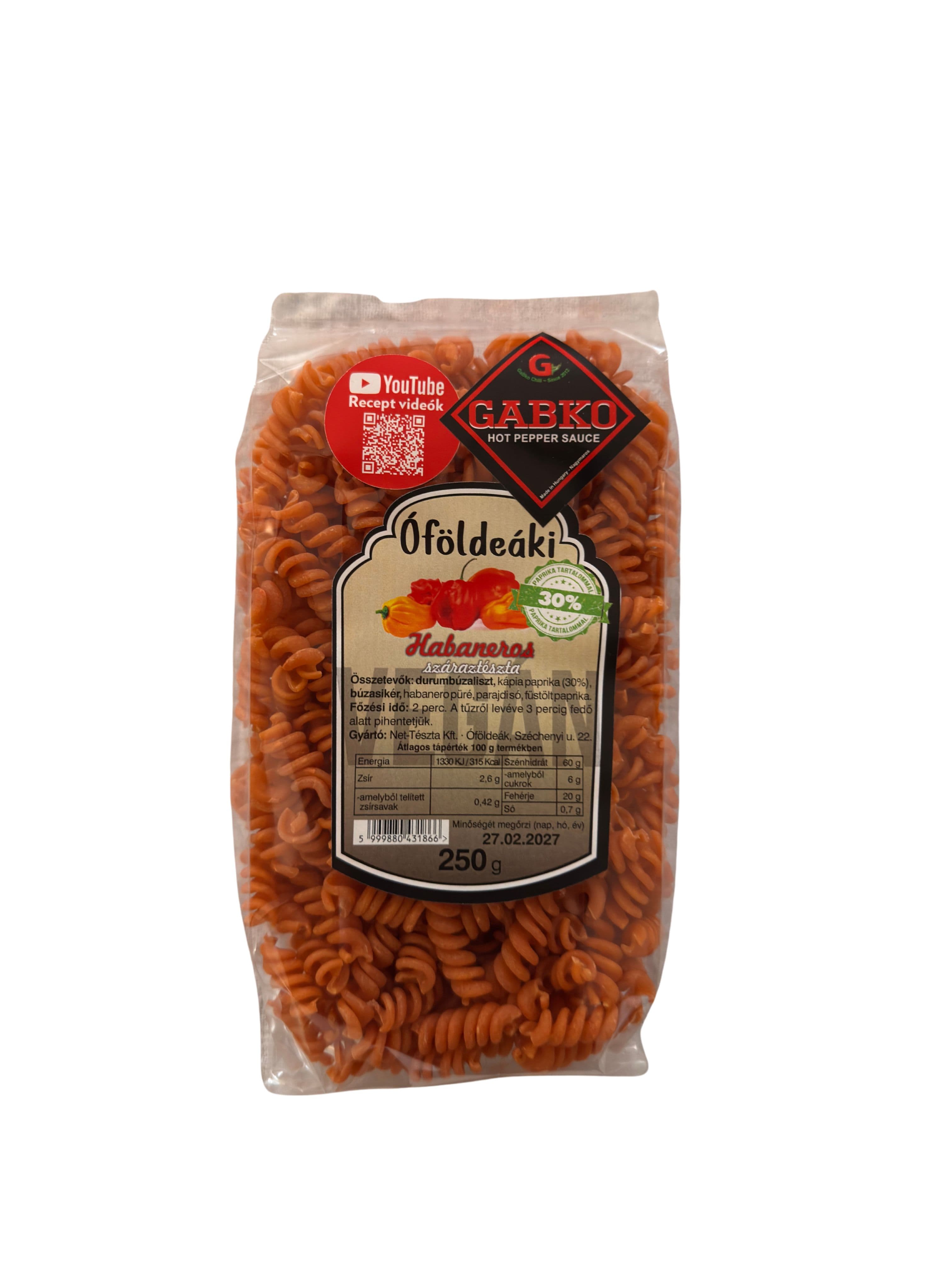 Óföldeáki habaneros špagety 250 g