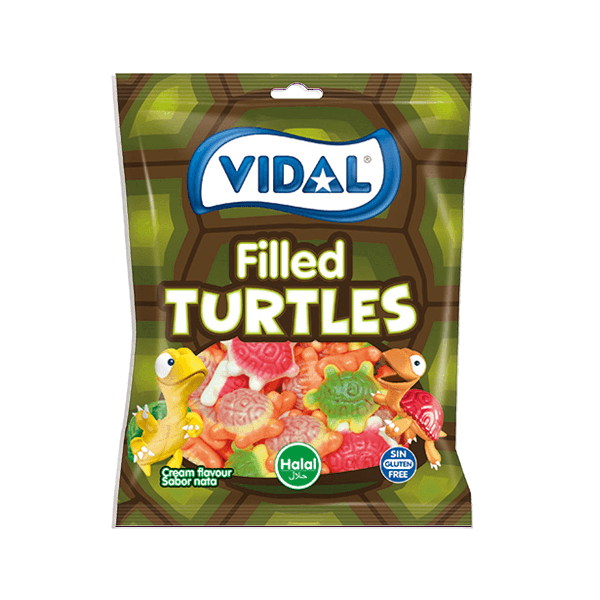 Vidal gummies plnená korytnačka 90 g