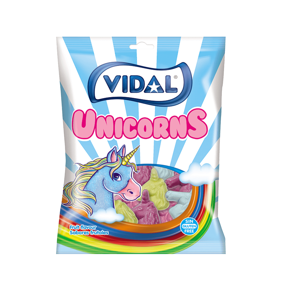 Vidal gumové cukríky jednorožec 90 g