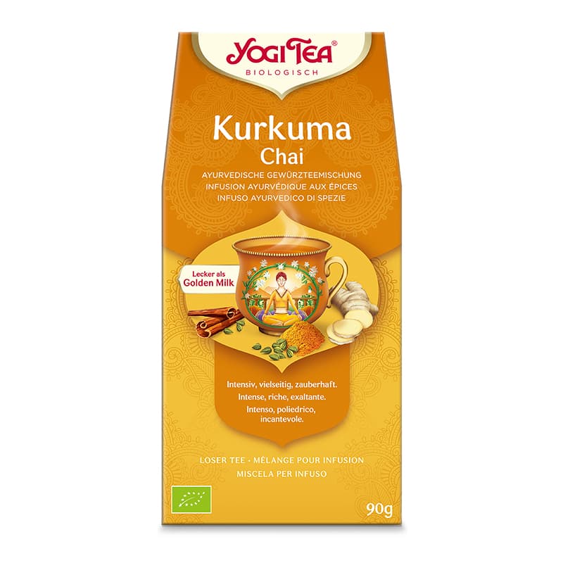 Yogi bio kurkuma sypaný chai čaj 90 g
