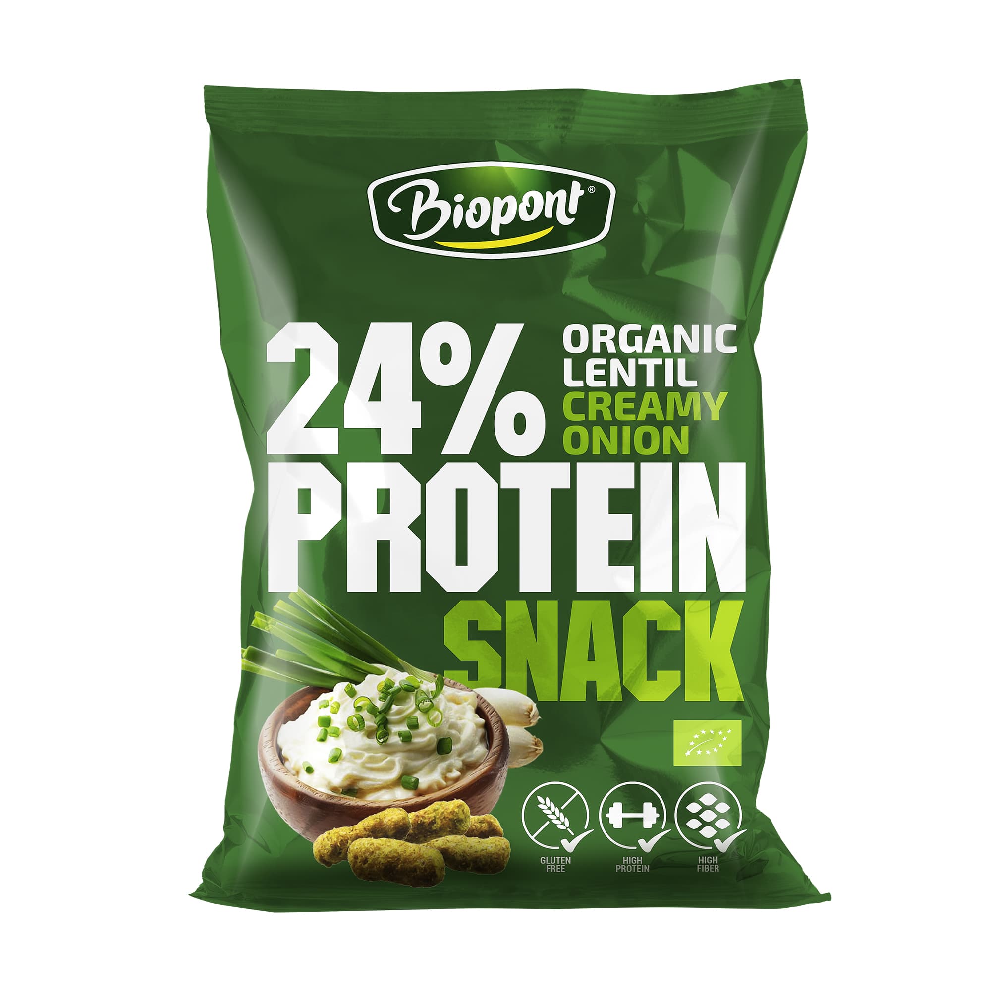 Biopont bio bezlepkový jogurtový-cibuľový snack 50 g
