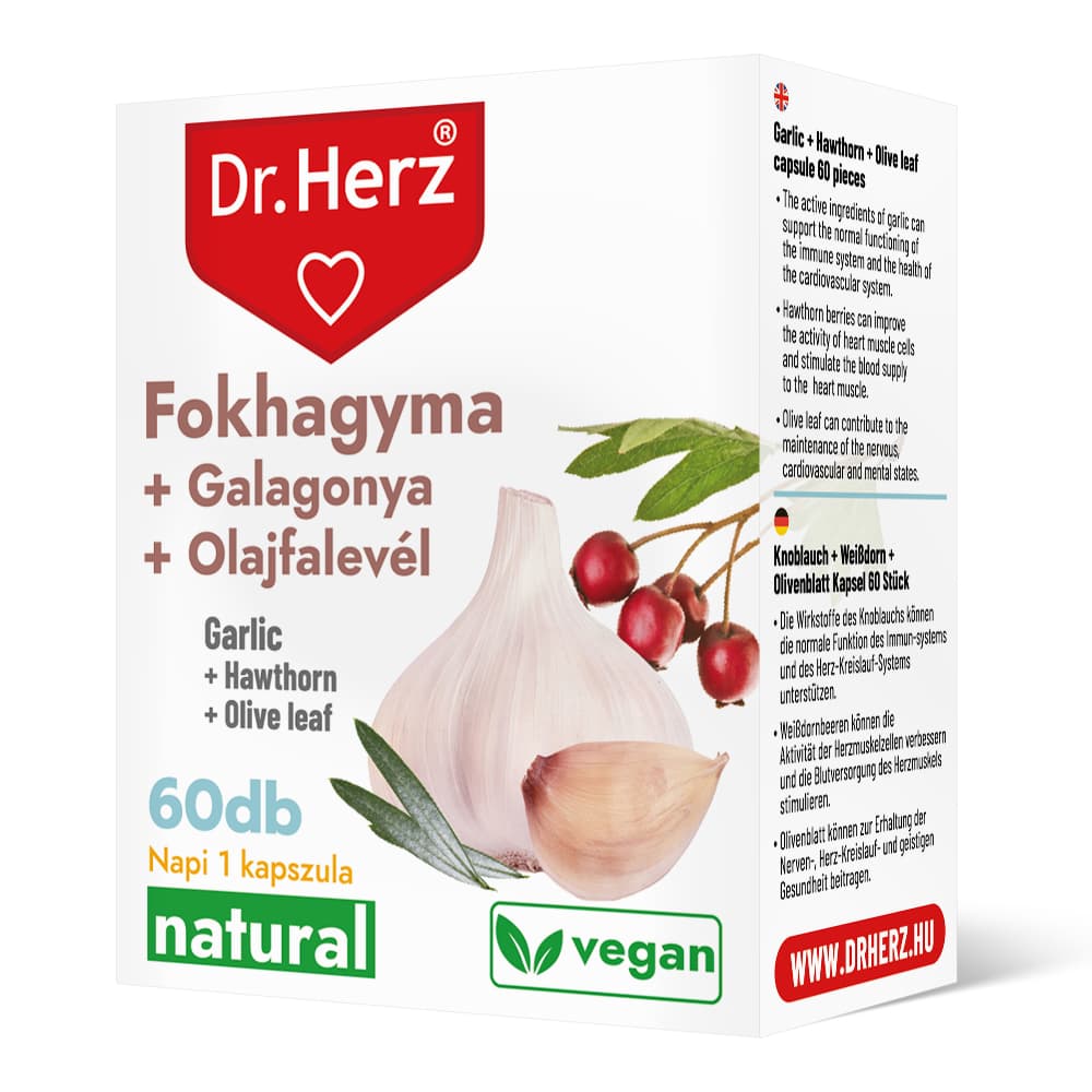 Dr.herz cesnak+hloh+olivový list kapsula 60 ks