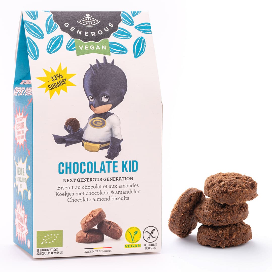 Generous chocolate kid bezlepkové vegánske čokoládové sušienky 100 g