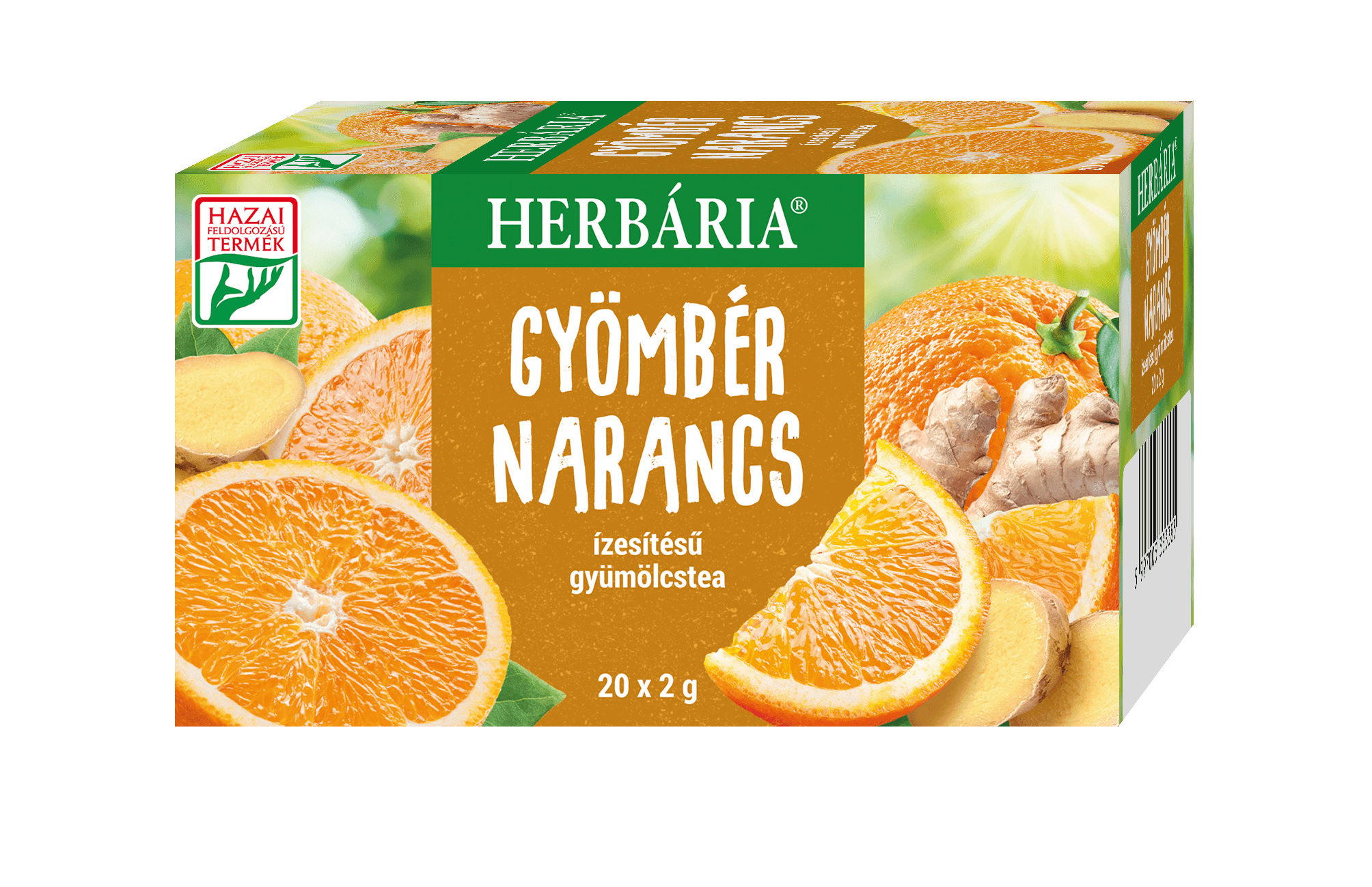 Herbária zázvorový čaj s príchuťou pomaranča 20x2g 40 g