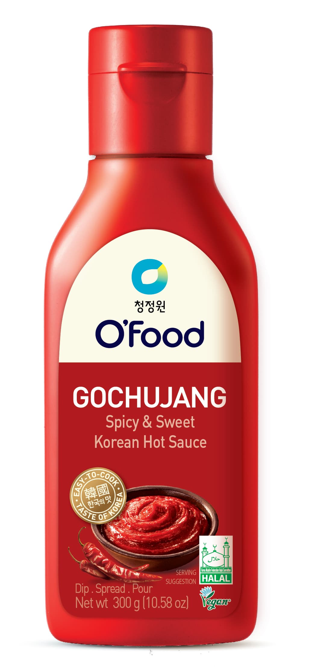 O`Food kórejská sladká a pálivá gochujang chilli omáčka 300 g