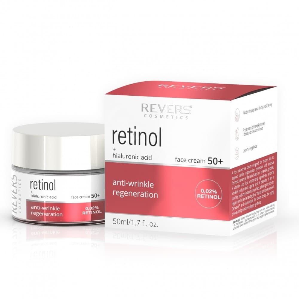 Revers lifting efekt anti-aging pleťový krém s retinolom a hyalurónovou kyselinou 50+ 50 ml