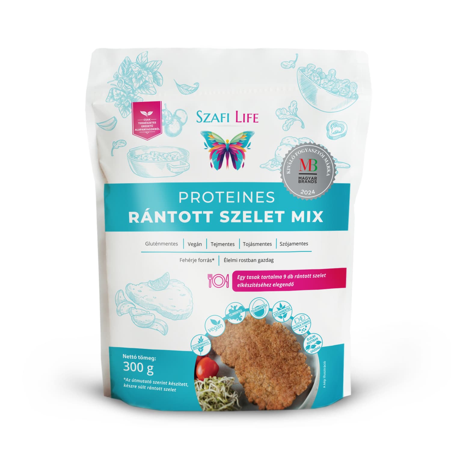 Szafi Life proteínový mix na obalované rezne bez lepku 300 g