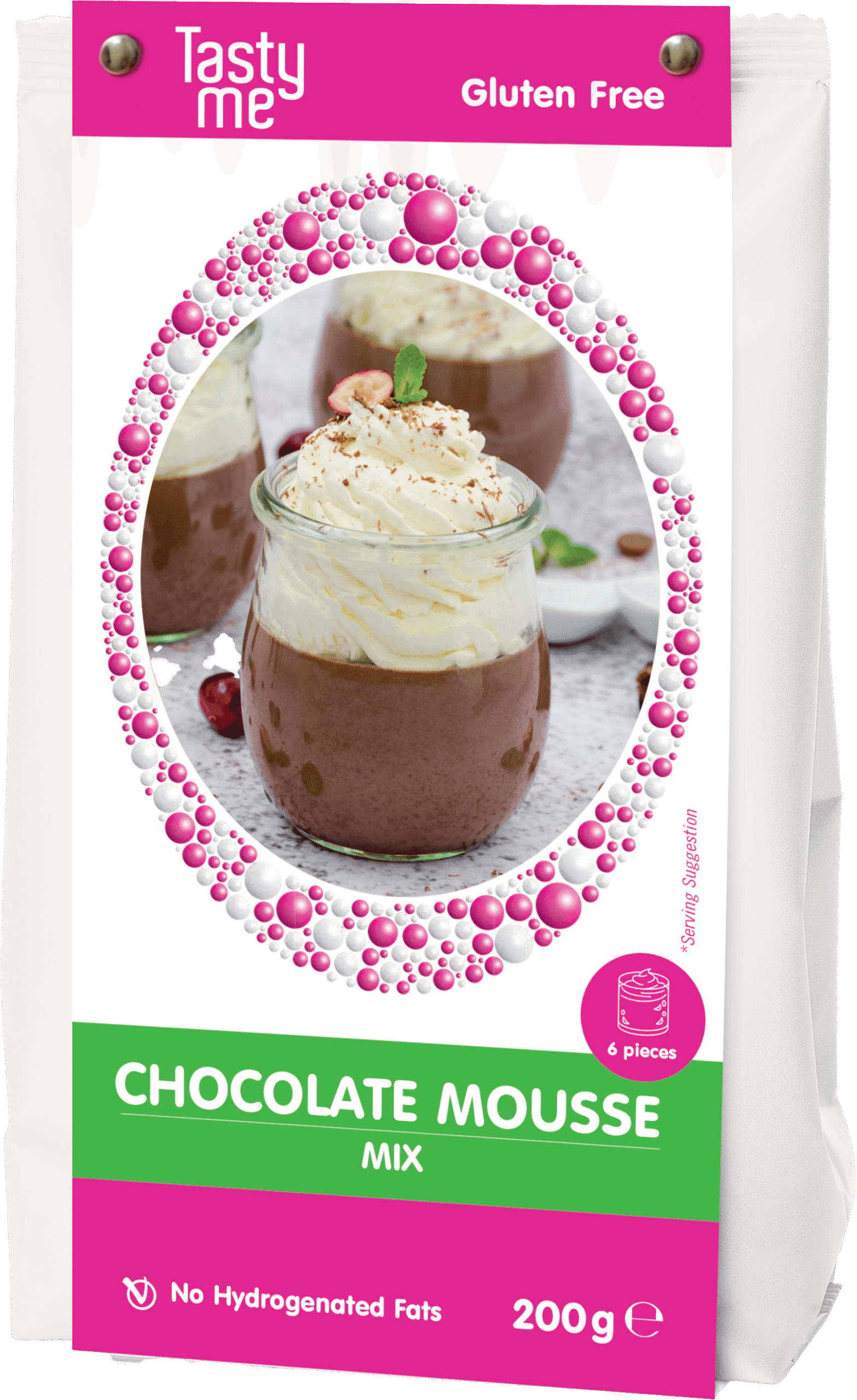 Tasty Me bezlepkový čokoládový mousse dezert mix 200 g