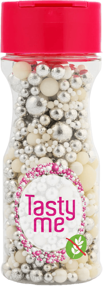 Tasty Me bezlepkový tortový dekor mix silver linings 80 g