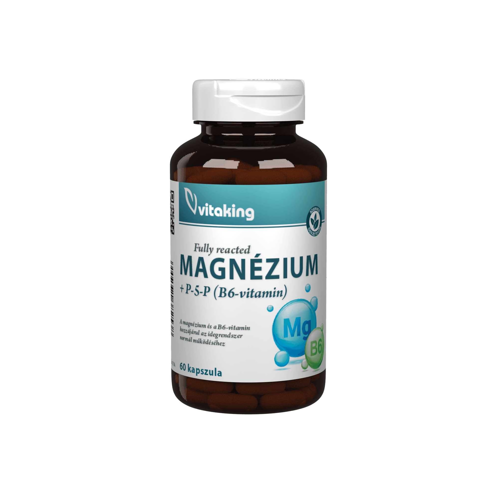 Vitaking magnésia bisglycinát + B6 (P5P) kapsula 60 db